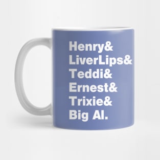 Country Bears Helvetica List Mug